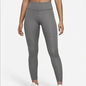 Nike Leggings Womens Size XS Therma Fit One Full Length Mid Rise Gray Athleisure